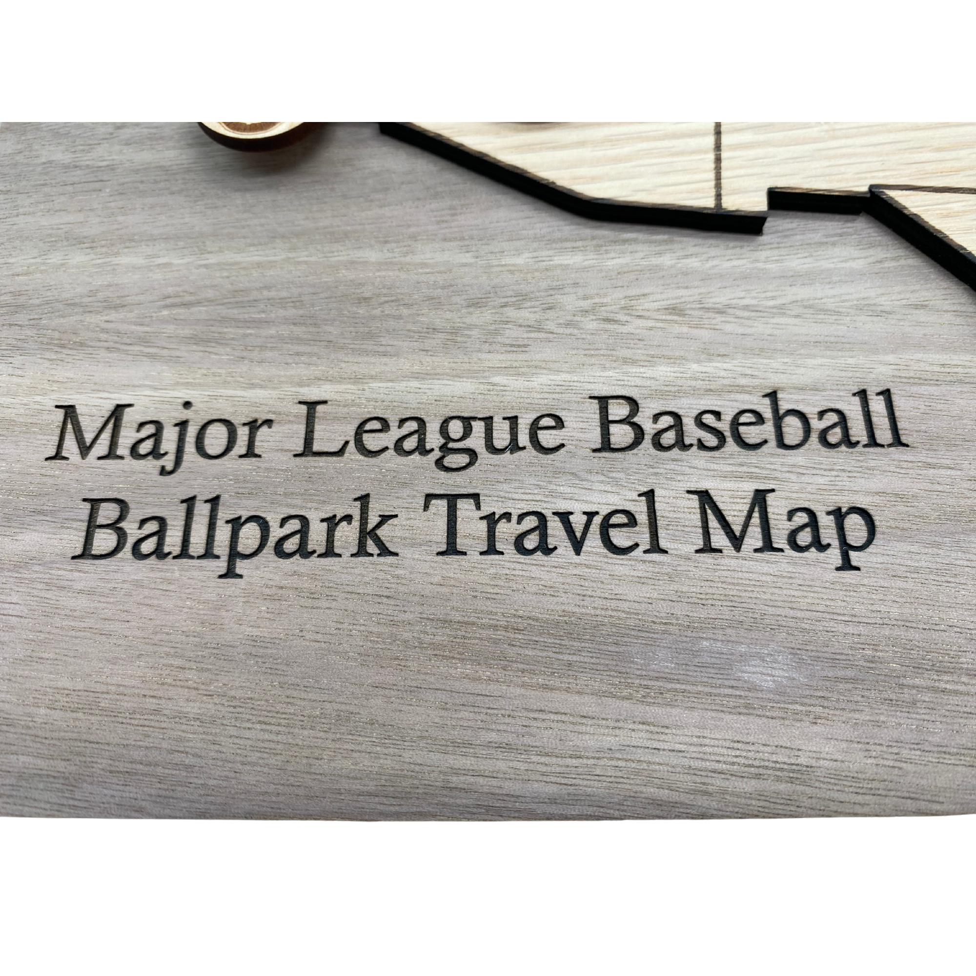 MLB Baseball Travel Map - 13.5" x 20"