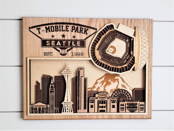 T-Mobile Park - Seattle Mariners 3D Stadium Replica - the Stadium Shoppe