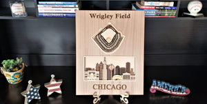 Wrigley Field - Vertical Orientation - 16" x 20"